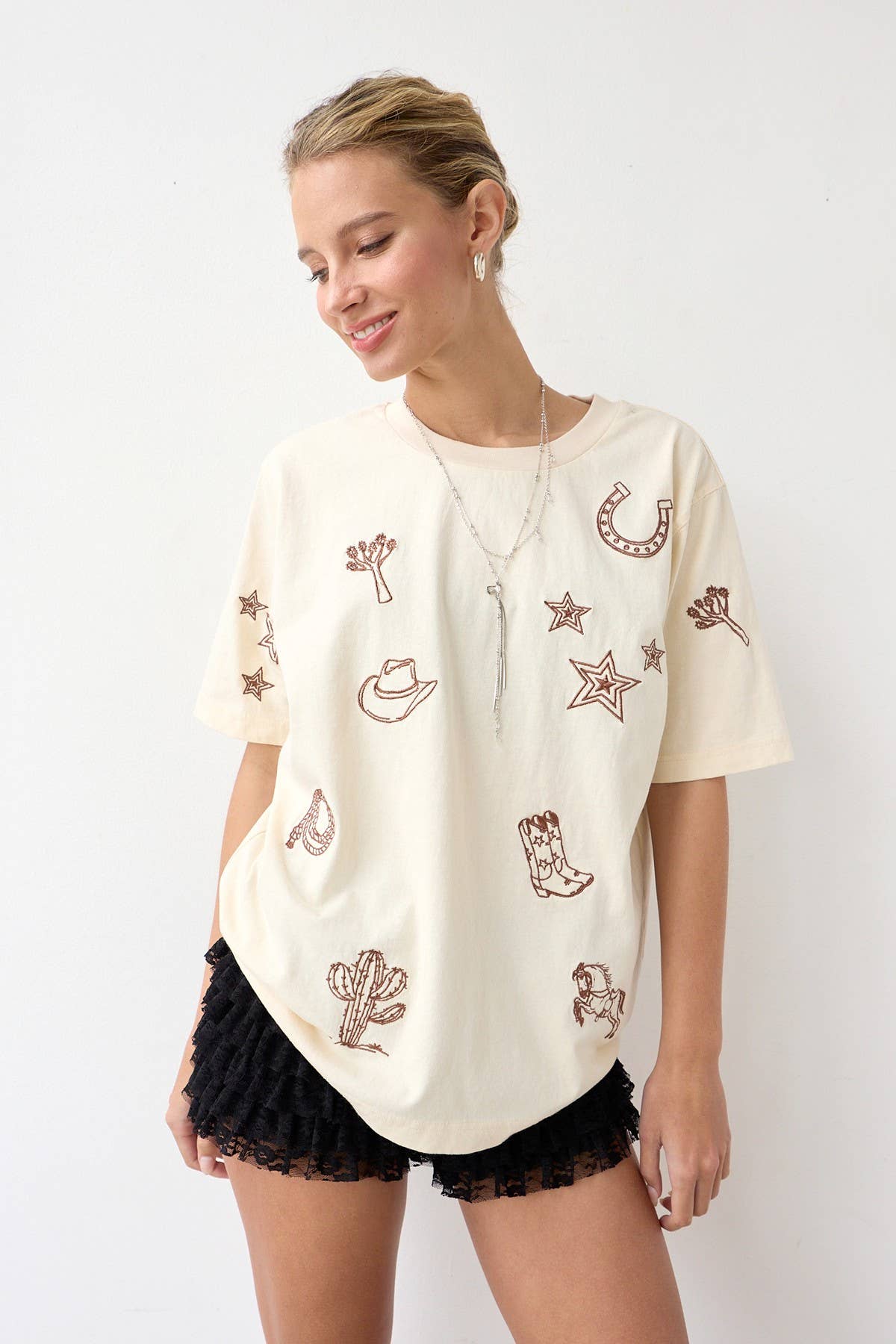 Western Embroidered Tee