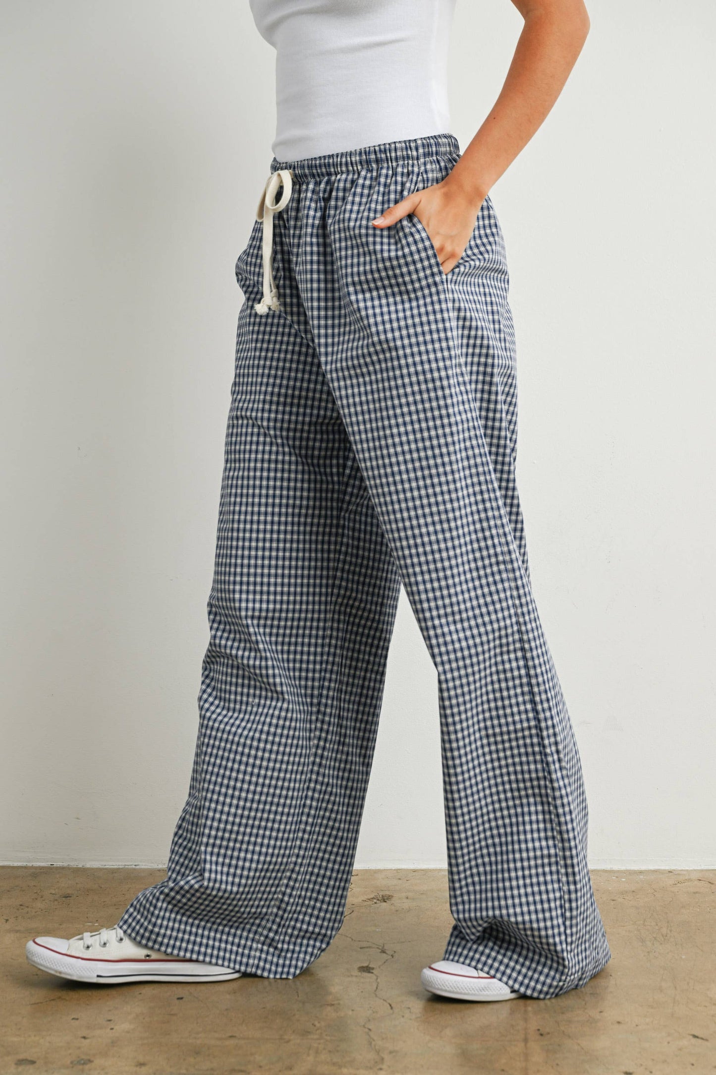 Adjustable Tie-Front Pants