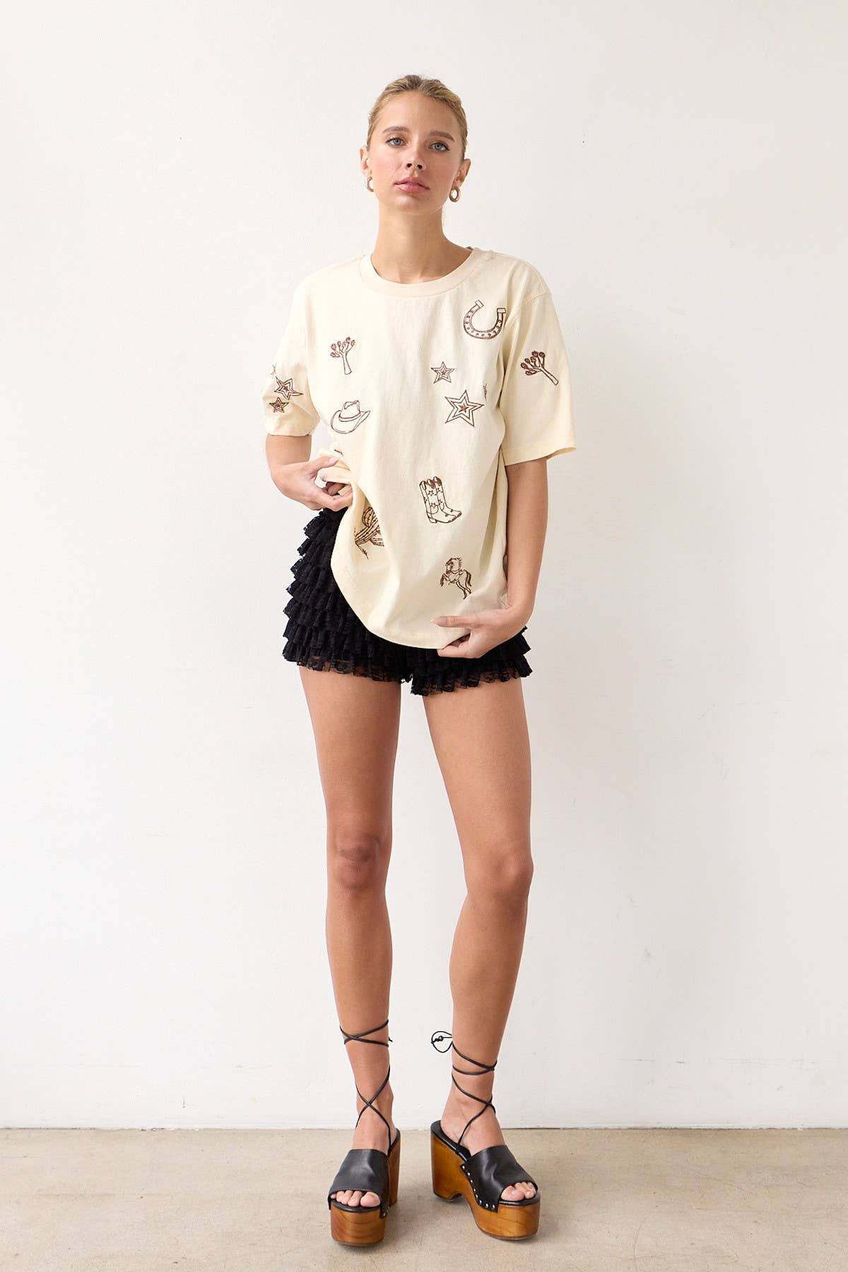 Western Embroidered Tee