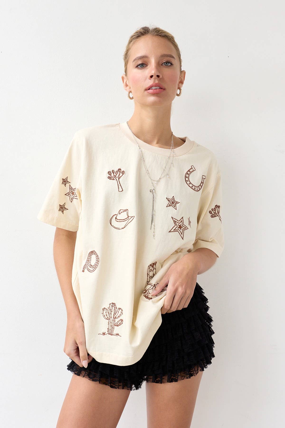 Western Embroidered Tee